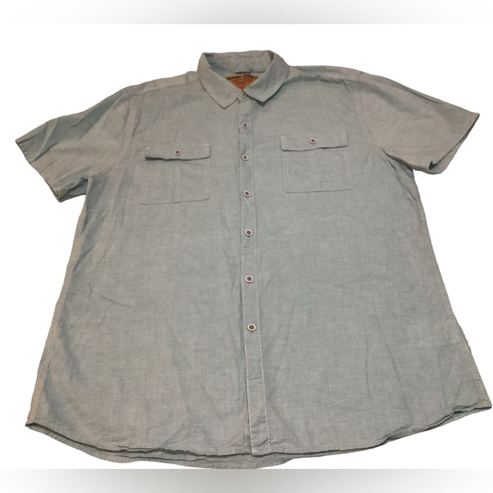 EUC SEVEN7 Jeans Co. button down blue XL shirt‎ - #631